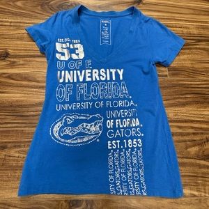 Campus couture, U of F blue sparkle t-shirt, size Medium